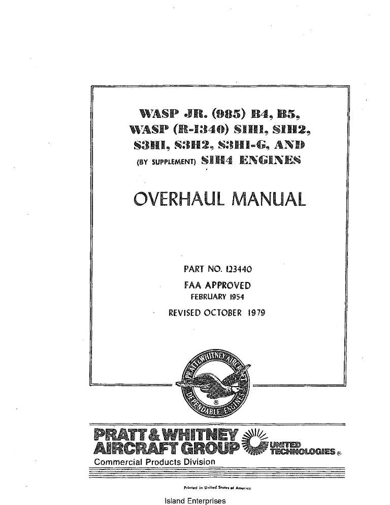 pratt and whitney engine installation manual