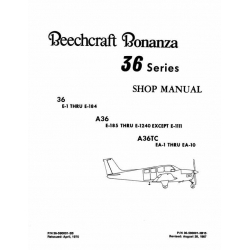 manual bonanza beech a36 beechcraft wiring diagrams maintenance eaircraftmanuals rev 1987 v35b series b36tc
