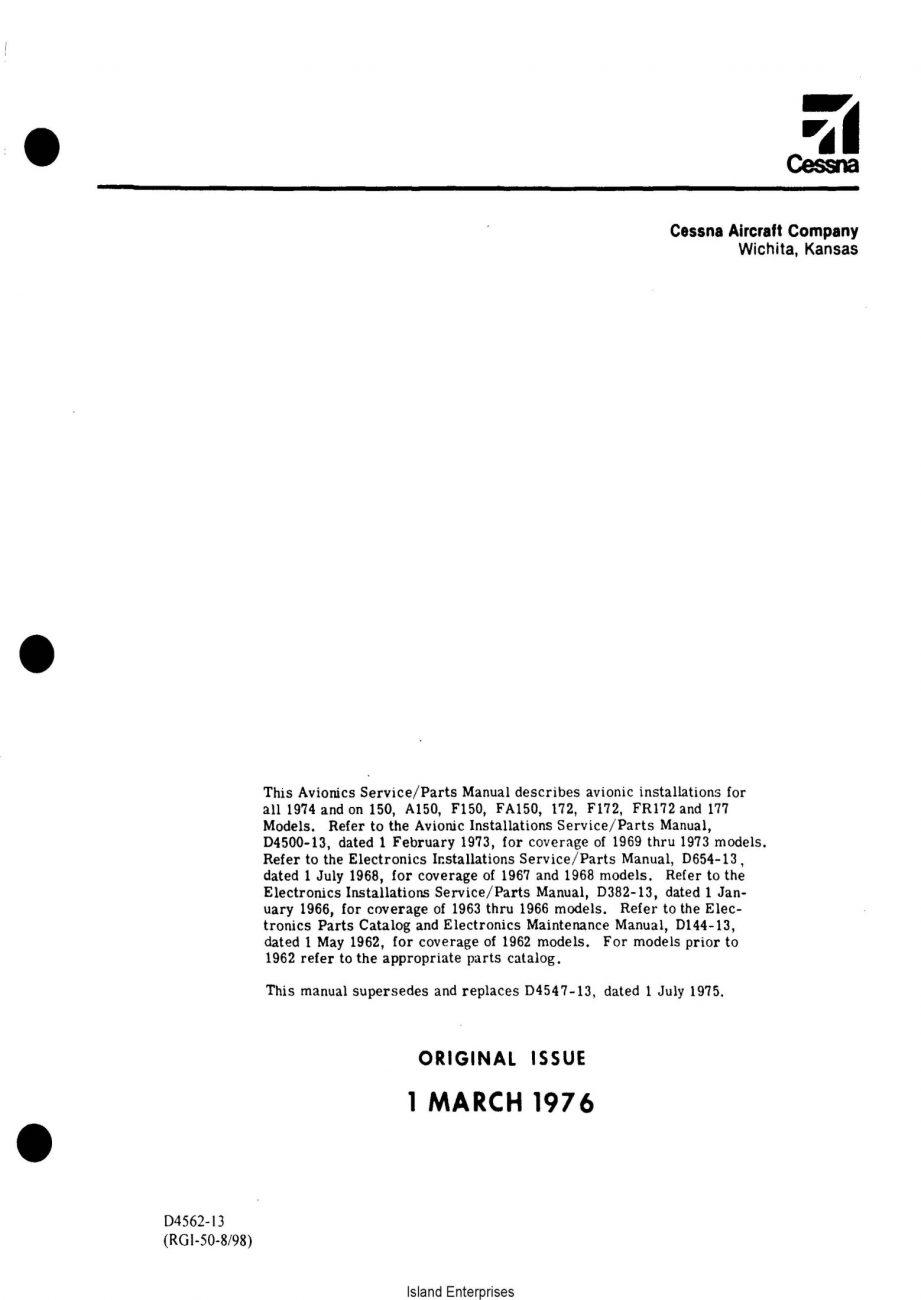 Cessna 150 Service Manual