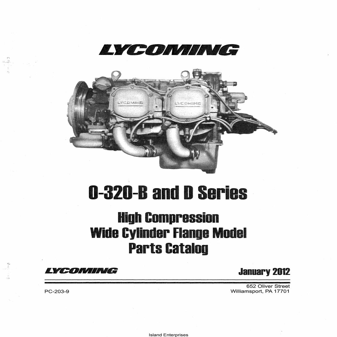 Lycoming 0-320-B And D Series High Compression Wide Cylinder Flange ...