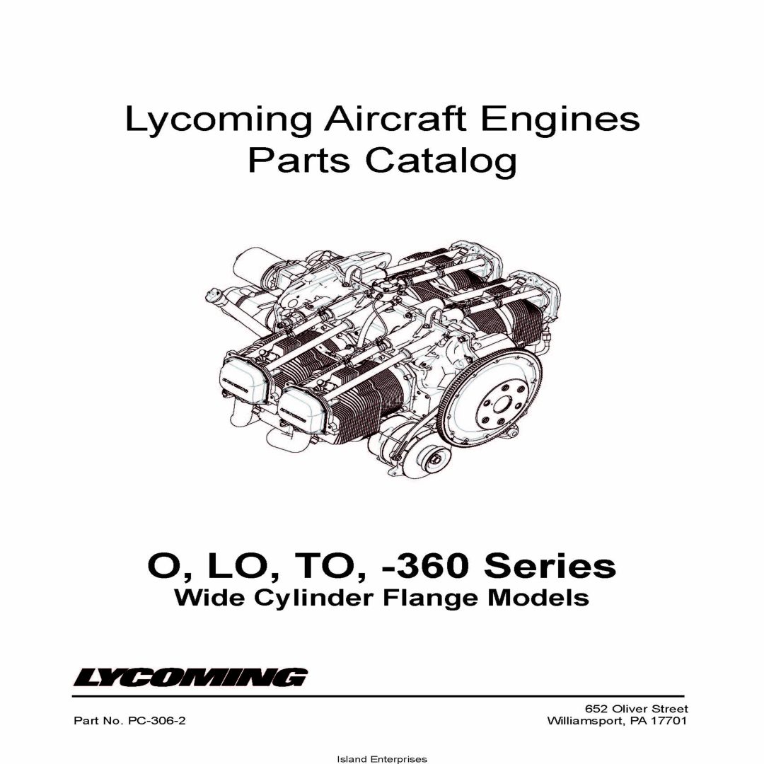 Lycoming Parts Catalog O, LO, TO, -360 Series Wide Cylinder Flange ...