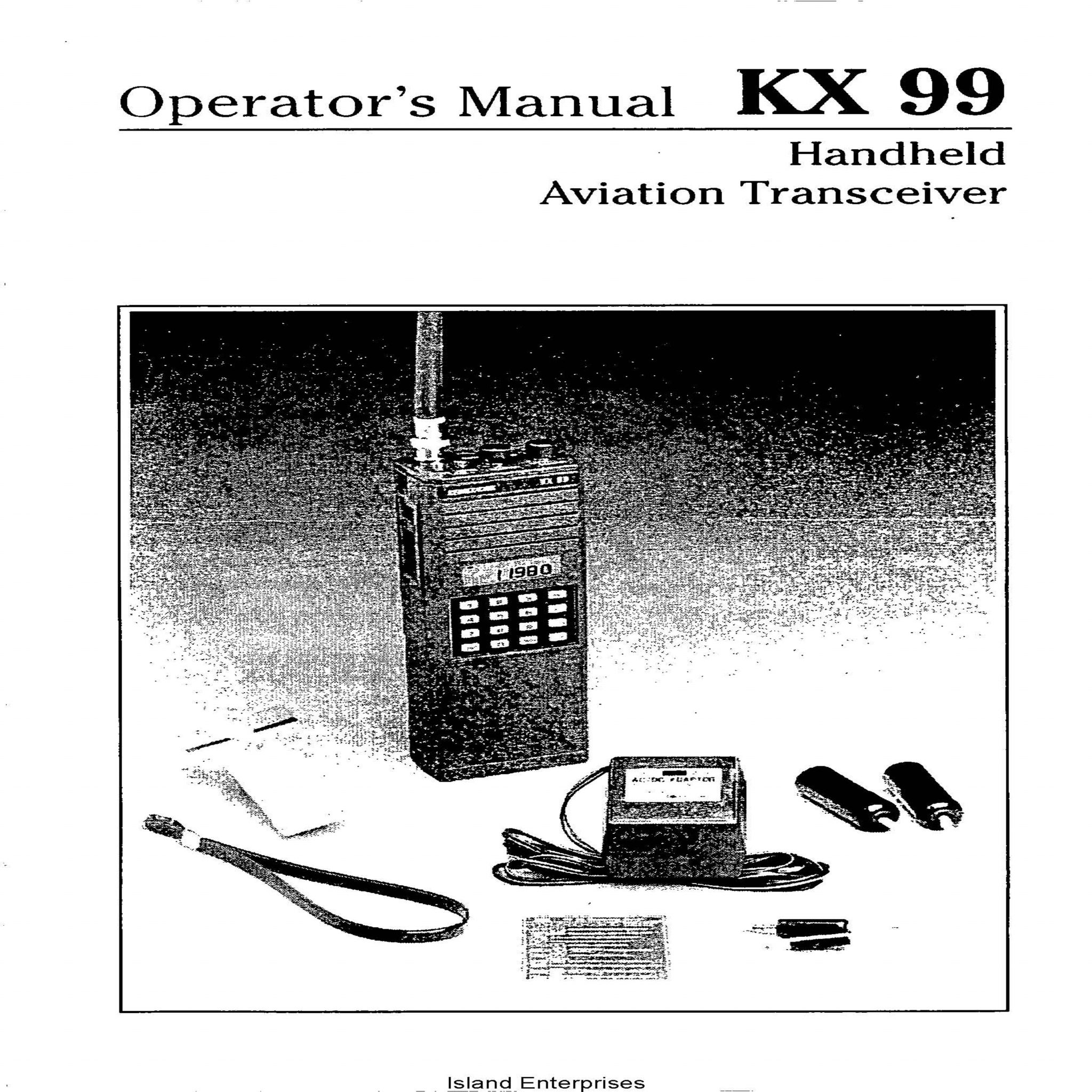 Bendix King KX 99 Handheld Aviation Transceiver Operator's Manual 006