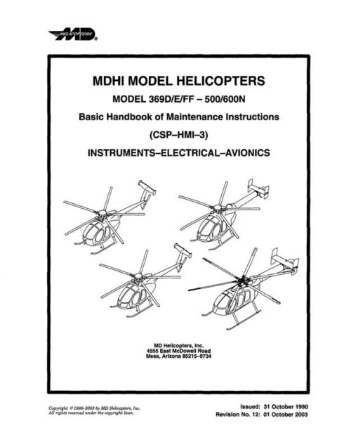 McDonnell Douglas Helicopters Model 369D/E/FF-500/600N Basic Handbook ...